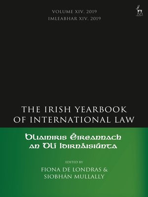 cover image of The Irish Yearbook of International Law, Volume 14, 2019